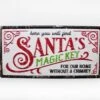 Santa's Magic Key Metal Sign