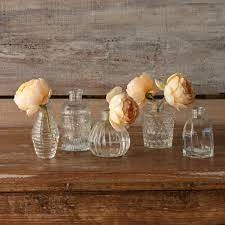 Gathered Perfume Bottle Vase, 5 Style Options By Porch View Home (Pick Up Only)