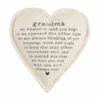 "Grandma" Heart Shaped Throw Pillow By Mud Pie