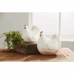 Hen Stoneware Figure, 2 Size Options By Mud Pie