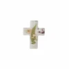 Dried Flowers & Fern Resin Cross By Mud Pie