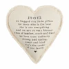 "Mom" Heart Shaped Throw Pillow By Mud Pie
