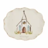 "Blessings" Church Scalloped Platter By Mud Pie
