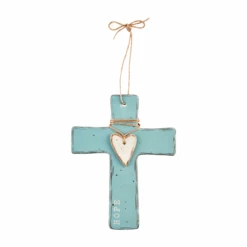 "Hope" Cross With Heart By Mud Pie