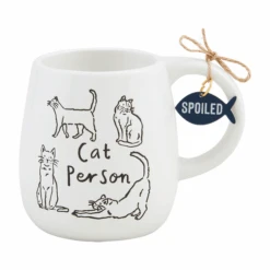 "Cat Person" Resist Kitty Cat Coffee Mug Cup By Mud Pie