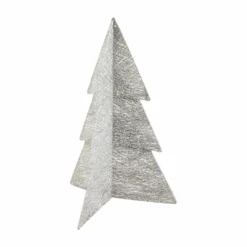 Silver Light-Up Glitter Christmas Tree By Mud Pie (Pick Up Only)