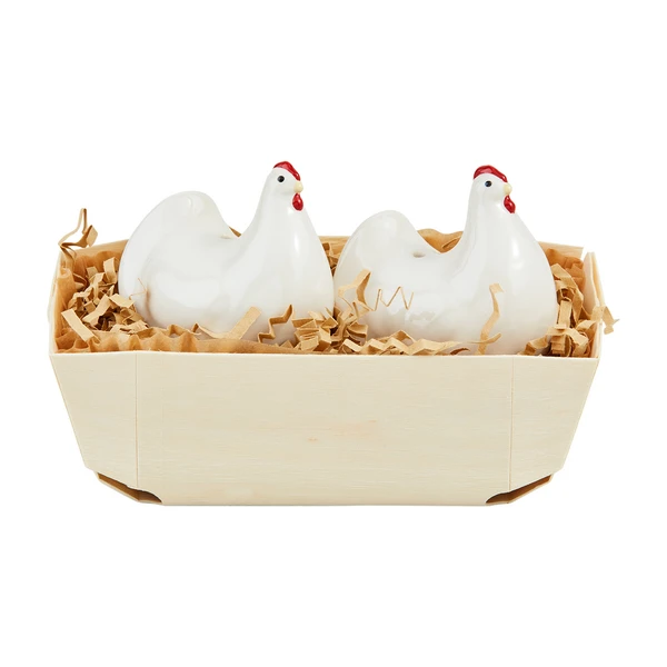 Farm Hen Salt & Pepper Shaker Set By Mud Pie 1 Farm Hen Salt & Pepper Shaker Set By Mud Pie