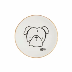 "Woof" Puppy Dog Trinket Dish By Mud Pie
