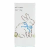 "Welcome Spring" Bunny Rabbit Kitchen Towel By Mud Pie