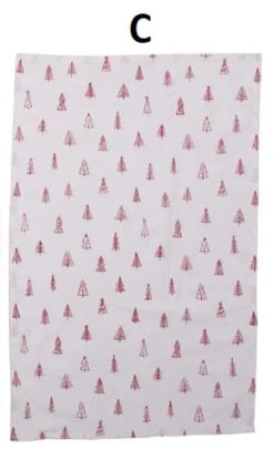 Woven Cotton Christmas Kitchen Towels, Red, 3 Style Options -Home Decor Sale Store xm6936aabc